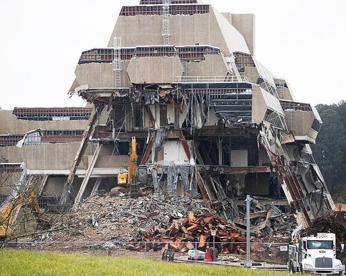 — TO DEMOLITION DEBRIS.