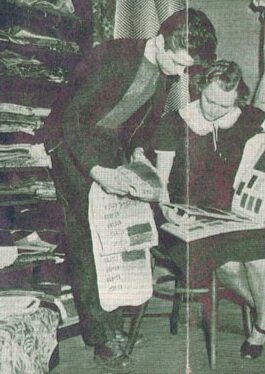 Young Rudolph, working with another student on a design-oriented project.